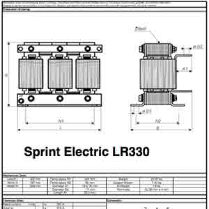 Sprint Electric Datasheet for Line Reactor LR330